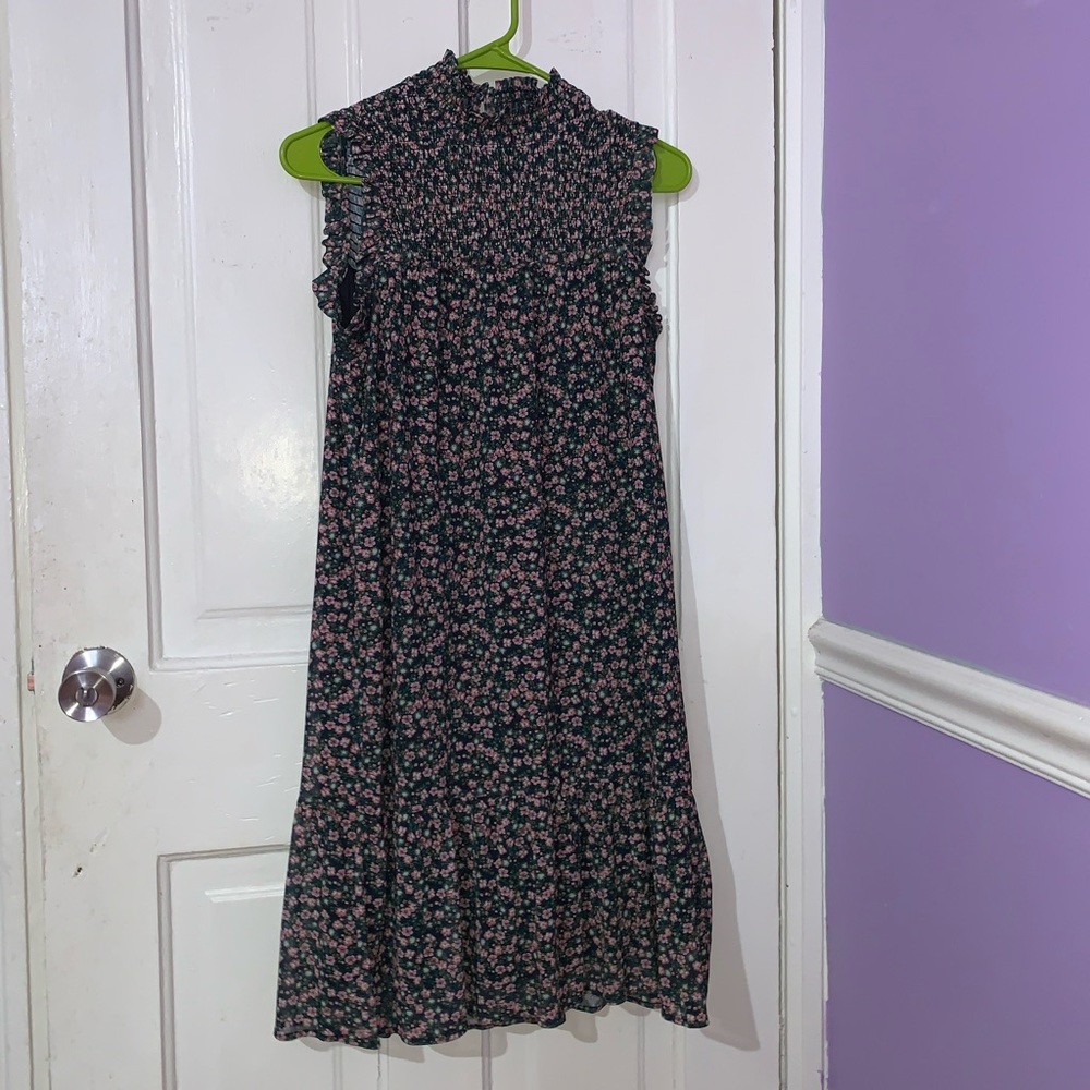 Flower Dress a little over the knee